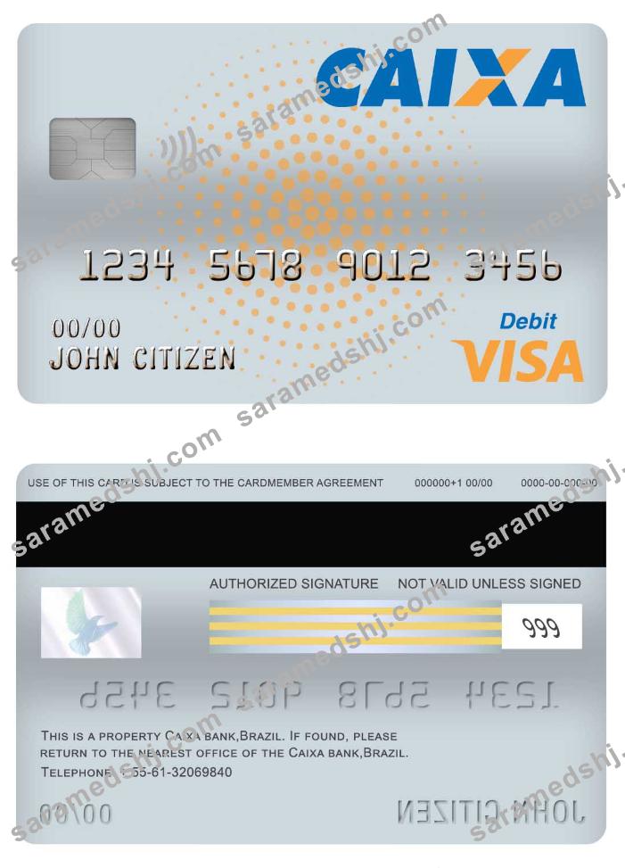 Brazil Caixa bank visa debit card